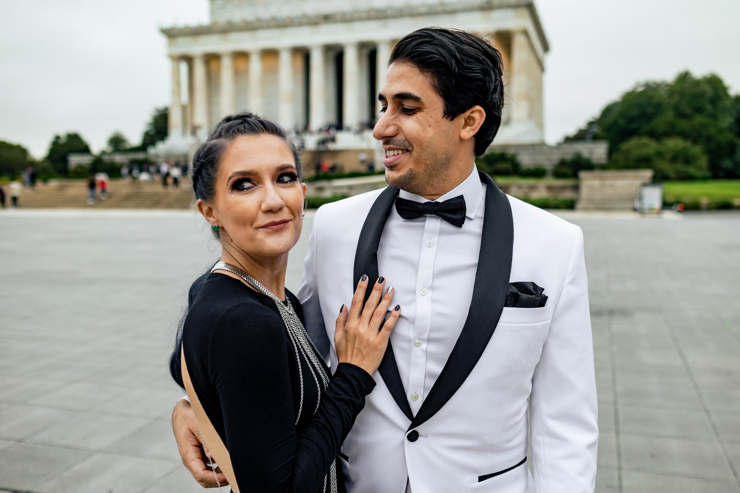 Brianna & Alaa Elopement⎜DC War Memorial 