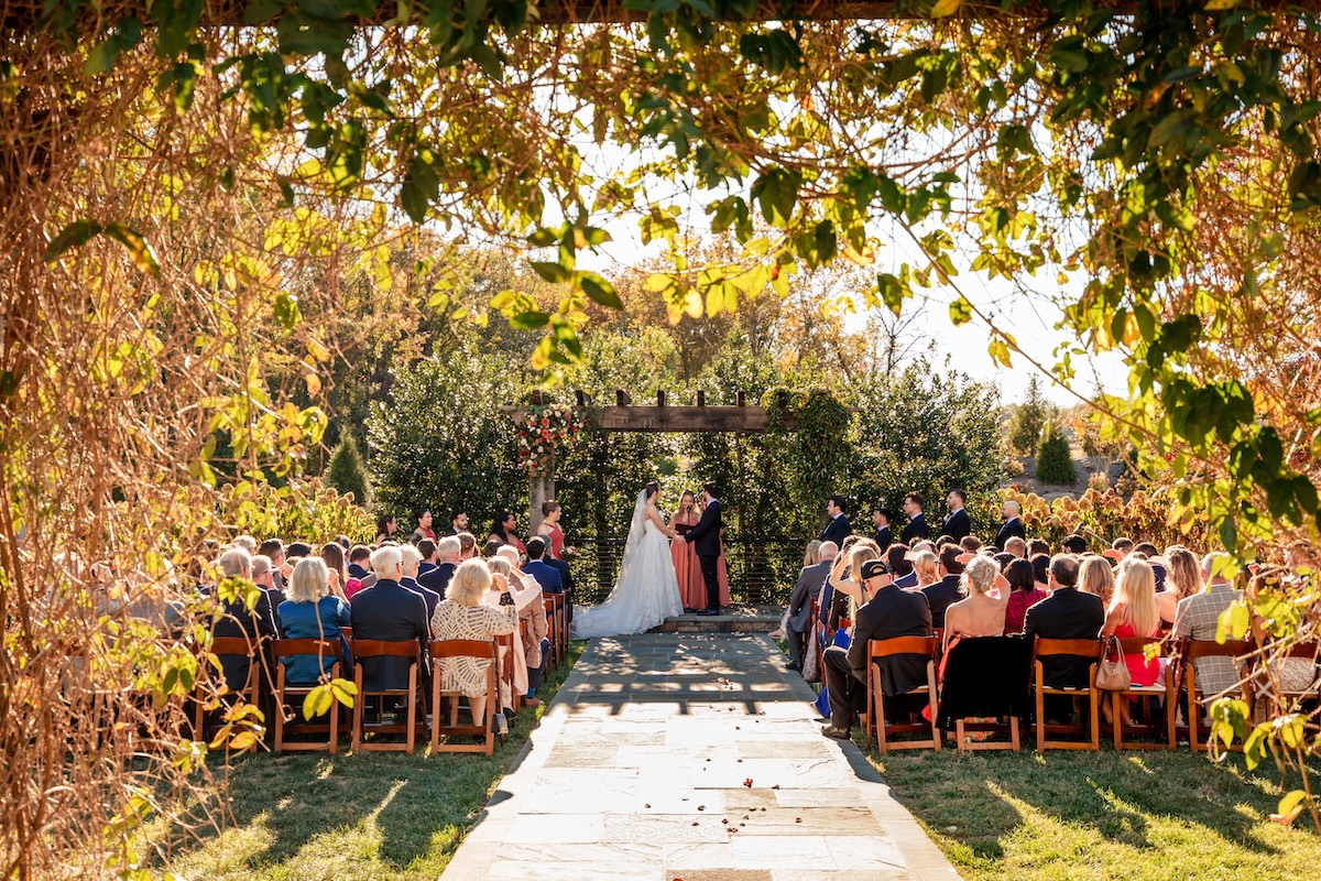 Fleetwood during the fall wedding season is colorful.